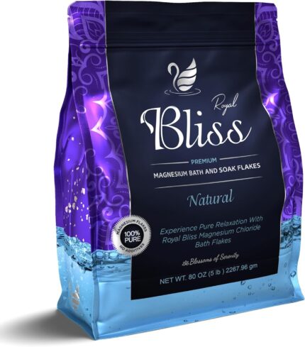 Magnesium Bath & Foot Soak Flakes, Epsom Salt Alternative,