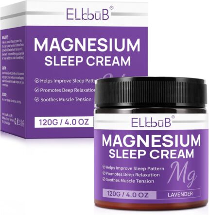 Magnesium Cream for Sleep - Enriched with Almond Oil, Lavender, and