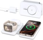 Magnetic Wireless Charger for iPhone: 3 in 1 Travel Charging Station