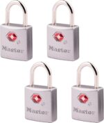 Master Lock TSA-Accepted Luggage Lock, 7/8 in. Wide, 4683Q (Pack of 4)