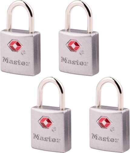 Master Lock TSA-Accepted Luggage Lock, 7/8 in. Wide, 4683Q (Pack of 4)