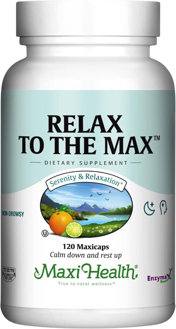 Maxi Health - Relax to the Max Stress Relief Formula (120 Count) Mood