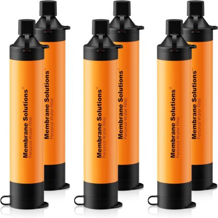 Membrane Solutions Straw Water Filter, Survival Filtration Portable