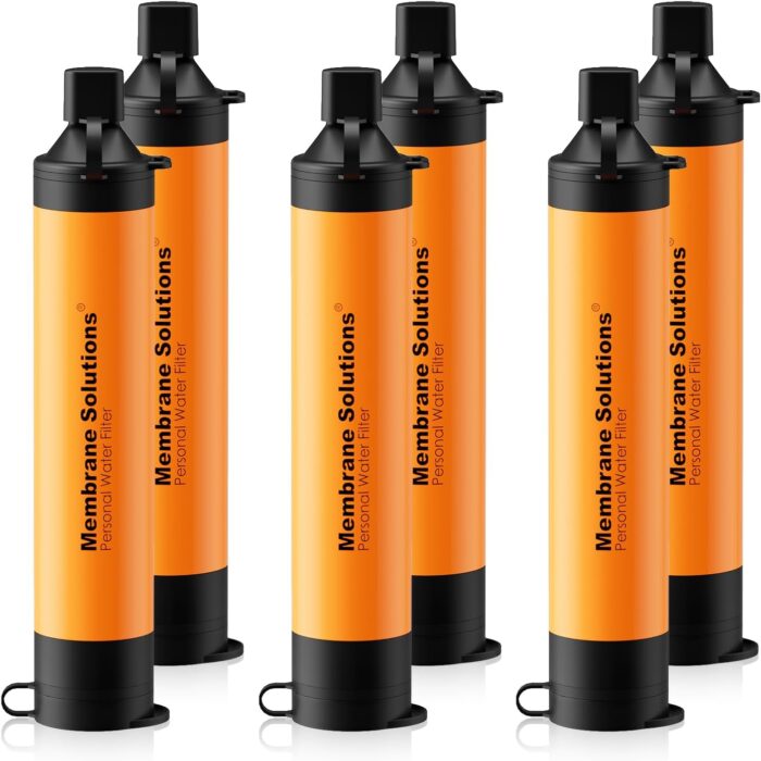 Membrane Solutions Straw Water Filter, Survival Filtration Portable