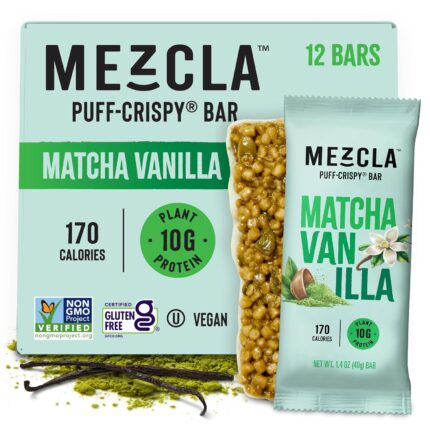 Mezcla Vegan Protein Bars, Gluten Free Snack Made with Pumpkin Seeds,
