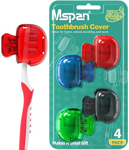 Mspan Toothbrush Head Cover Cap: Toothbrush Protector Brush Pod Case