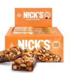 NICK'S Peanut Chocolate Snack Bar, Keto Nut Snack for Sports, Hiking &