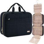 NISHEL Travel Toiletry Bag for women, Portable Hanging Organizer for
