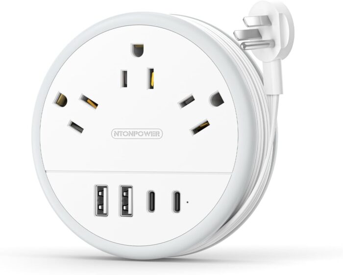 NTONPOWER Travel Power Strip, Travel Essentials, Travel Extension Cord