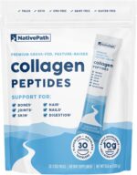 NativePath Collagen Peptides Protein Stick Packs - Hydrolyzed Type 1 &