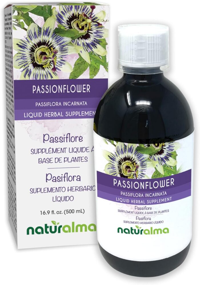 Naturalma Passionflower (Passiflora incarnata) herb with Flowers