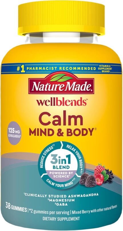 Nature Made Wellblends Calm Mind & Body, Magnesium Citrate,