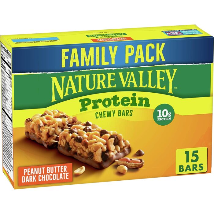 Nature Valley Chewy Granola Bars, Protein, Peanut Butter Dark