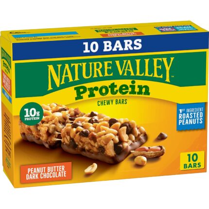Nature Valley Chewy Protein Granola Bars, Peanut Butter Dark