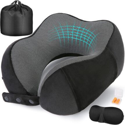 Neck Pillow for Traveling, Travel Pillows for Airplanes,100% Pure