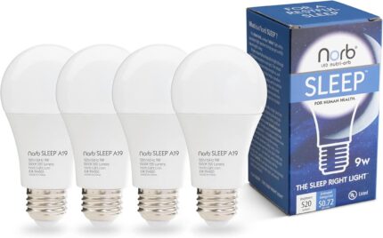 NorbSLEEP Low-Blue Sleep Light Bulb – Melatonin-Boosting Nighttime LED