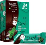 NuGo Dark Mint Chocolate Chip, 13g Protein Bar, Vegan, Gluten Free,