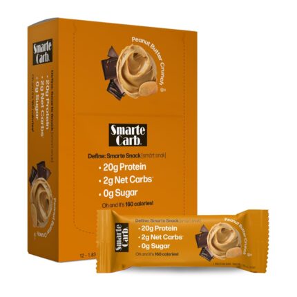 NuGo Smarte Carb 20g Protein 0g Sugar, 2g Net Carbs 160 Calories