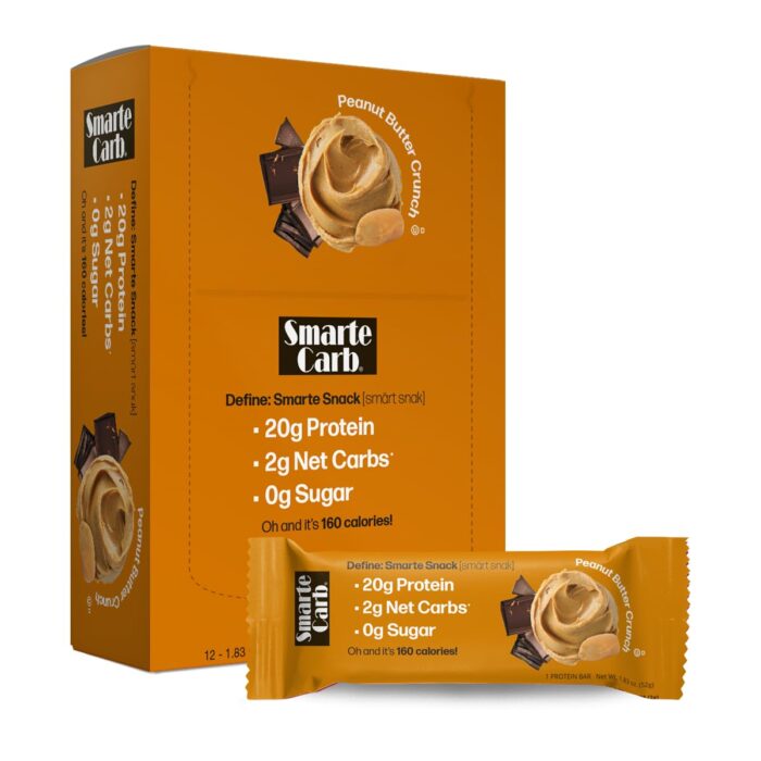 NuGo Smarte Carb 20g Protein 0g Sugar, 2g Net Carbs 160 Calories