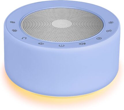 Nursery Lamp with Sound Machine, Mood Lighting, 7 Colors Night Light,