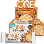 ONE Coffee Shop Caffeinated Protein Bars, Caramel Macchiato, Gluten