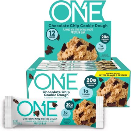 ONE Protein Bars, Chocolate Chip Cookie Dough, Gluten Free with 20g