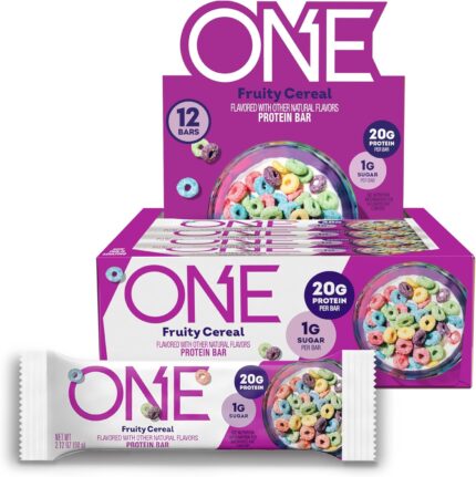 ONE Protein Bars, Fruity Cereal, Gluten Free with 20g Protein and 1g