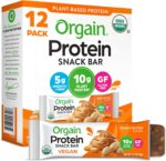 Orgain Organic Vegan Protein Bars, Peanut Butter - 10g Plant Based