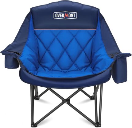 Overmont Oversized XL Camping Chair for Adults - 450lbs Support