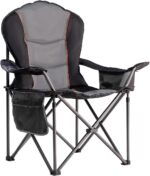 Oversized Camping Chair Heavy Duty 500LBS - Folding Outdoor Chair with