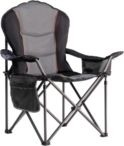 Oversized Camping Chair Heavy Duty 500LBS - Folding Outdoor Chair with