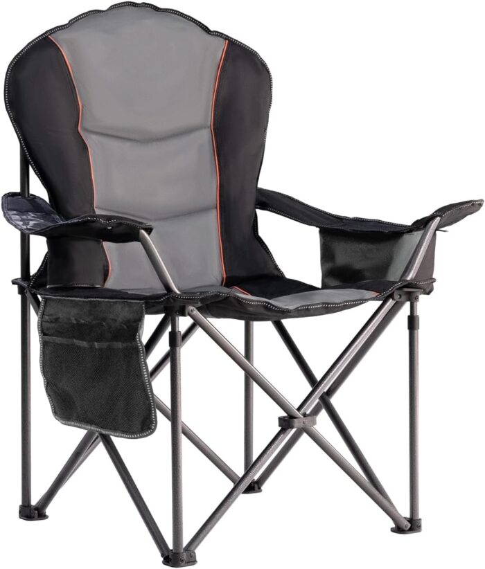 Oversized Camping Chair Heavy Duty 500LBS - Folding Outdoor Chair with