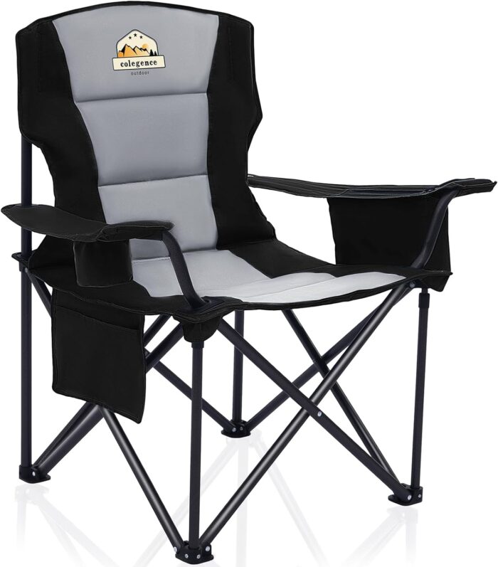 Oversized Folding Camping Chairs - 450 LBS Support Heavy Duty Camp