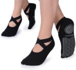 Ozaiic Yoga Socks for Women Non-Slip Grips & Straps, Ideal