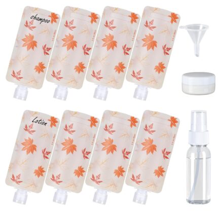 PACKISM Travel Pouches for Toiletries - 11 Pack Leak Proof 3oz TSA