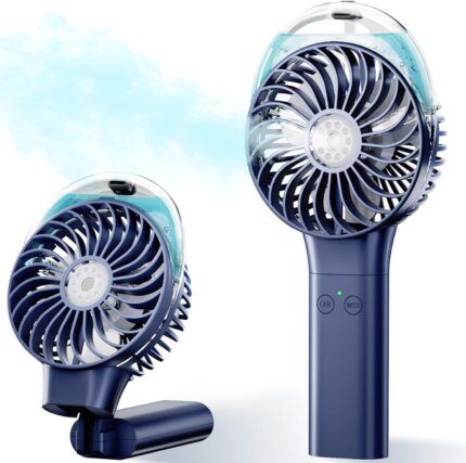 PANERGY Handheld Misting Fan, Rechargeable Portable with Mist,