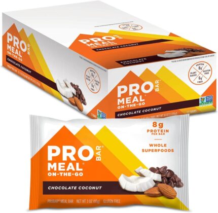 PROBAR - MEAL Bar, Chocolate Coconut, Non-GMO, Gluten-Free, Healthy,