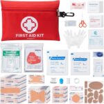 PTEROMY 150 Piece Mini First Aid Kit, Portable Small Emergency Kits