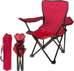 Pacific Play Tents Ruby Red Kids Super Folding Chair, 14" L x 14" W x