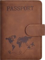 Passport Holder, Passport Cover with Credit Card Slot and Boarding