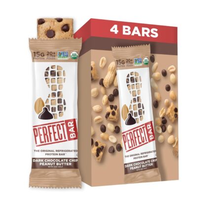 Perfect Bar Gluten-Free Dark Chocolate Chip Peanut Butter Protein Bar,