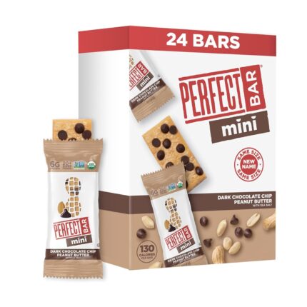 Perfect Bar Mini, Dark Chocolate Chip Peanut Butter Protein Bar,