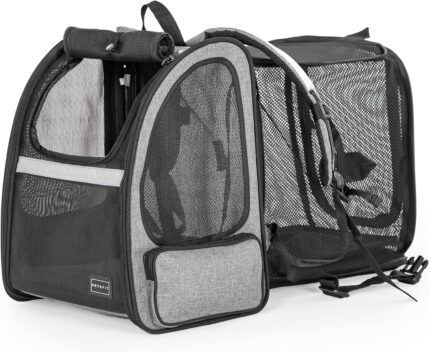 Petsfit Dog Backpack Carrier,Cat Backpacks Expandable with Great
