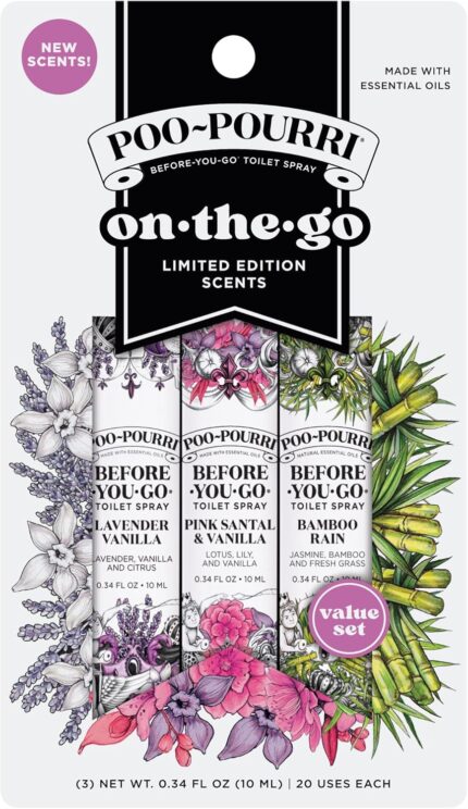 Poo-Pourri Before-You-Go Toilet Spray, Spring On-The-Go, Travel Size