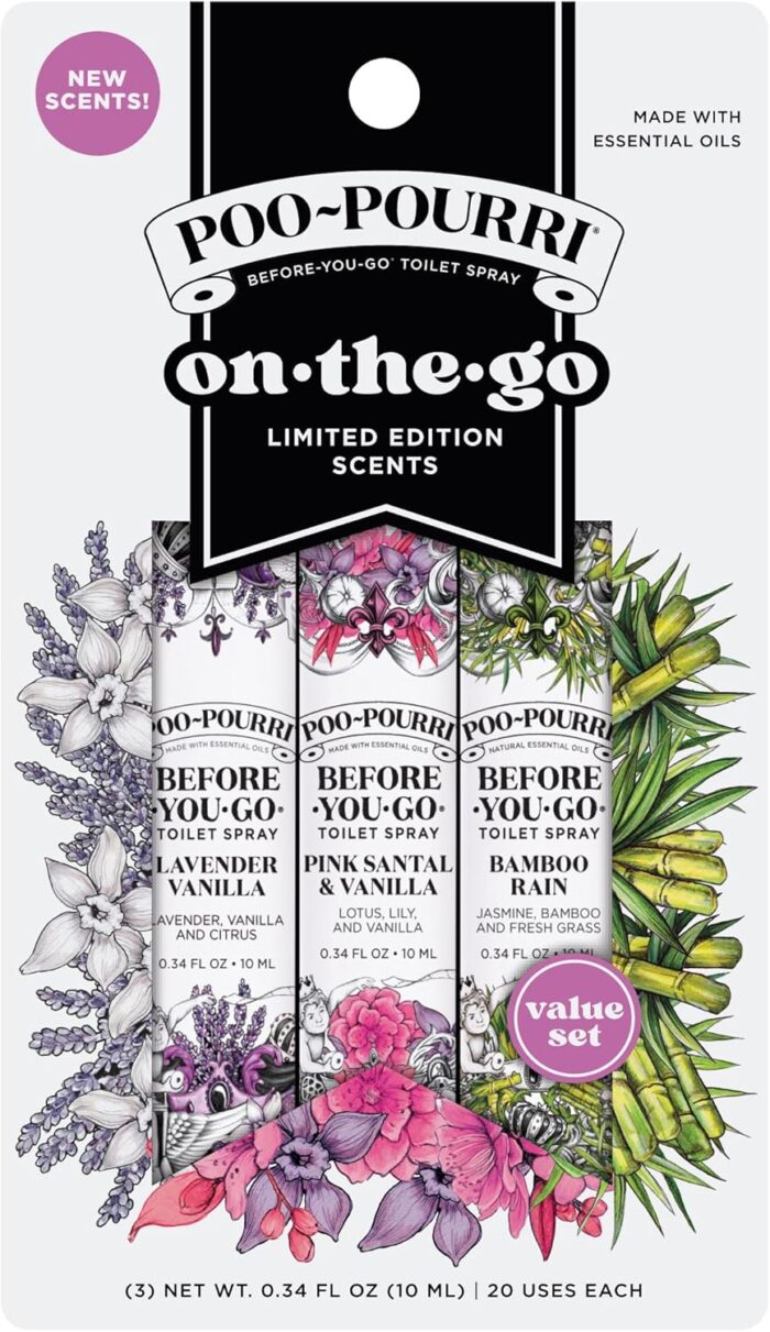 Poo-Pourri Before-You-Go Toilet Spray, Spring On-The-Go, Travel Size
