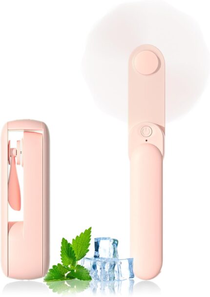 Portable Handheld Fan, 2 IN 1 Mini Hand Fan, Battery Operated [8-15