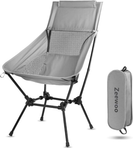 Portable High Back Camping Chair - 2025 Upgraded, Aluminum Alloy