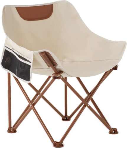 Portable Lightweight Camping Chair, Foldable Chair with Carry Bag and