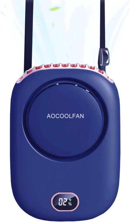 Portable Neck Fan, Mini Small Personal Handheld Fan USB Rechargeable 3
