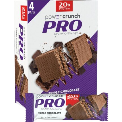 Power Crunch PRO Protein Wafer Bars, High Protein Snacks with